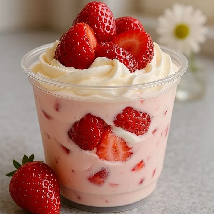 Fresas con crema